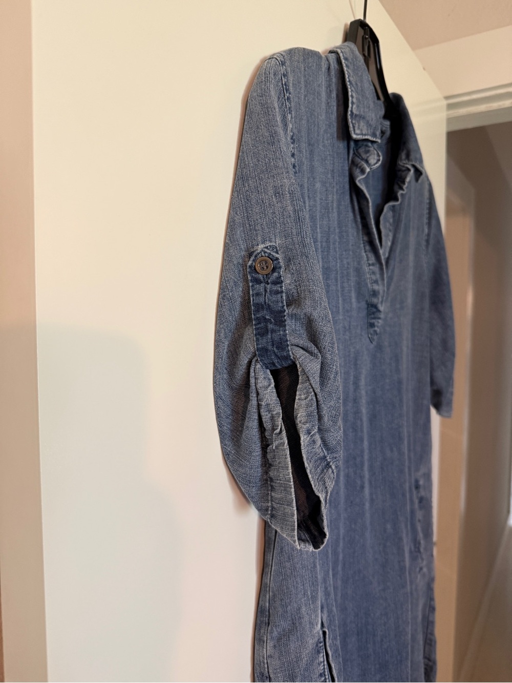 Lightwash Denim Tunic Dress - Picture 8 of 10